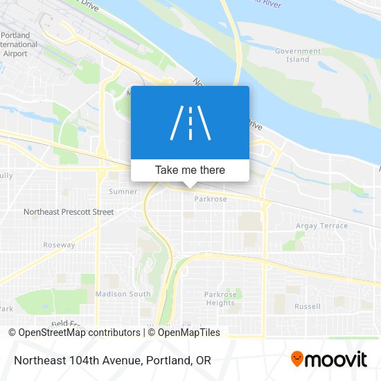 Northeast 104th Avenue map