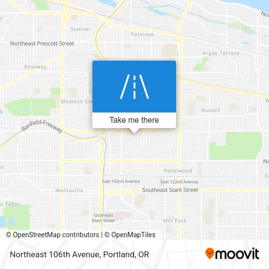 Northeast 106th Avenue map