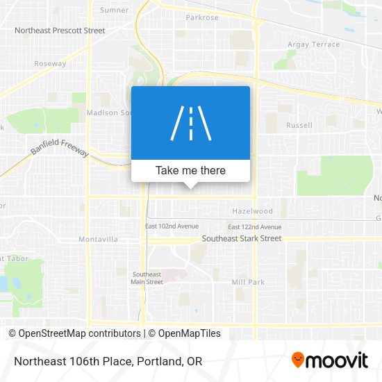 Mapa de Northeast 106th Place