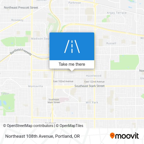 Mapa de Northeast 108th Avenue