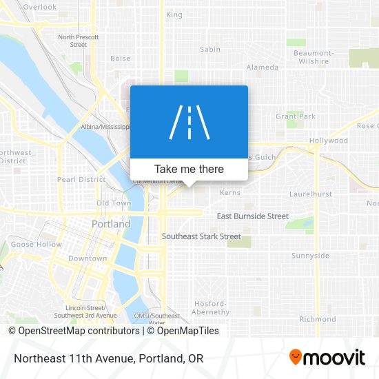 Northeast 11th Avenue map
