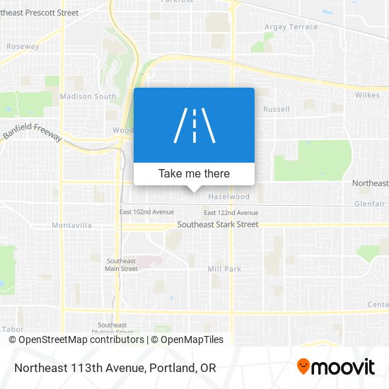 Northeast 113th Avenue map