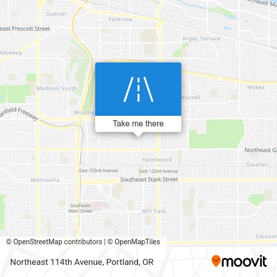 Mapa de Northeast 114th Avenue
