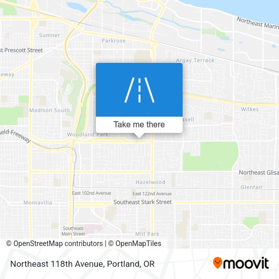 Mapa de Northeast 118th Avenue