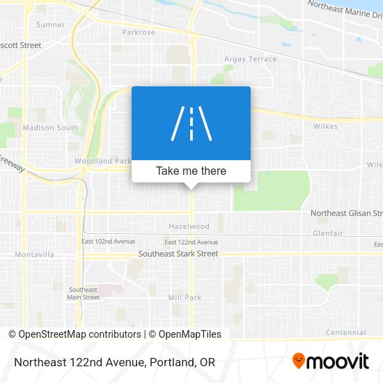 Mapa de Northeast 122nd Avenue
