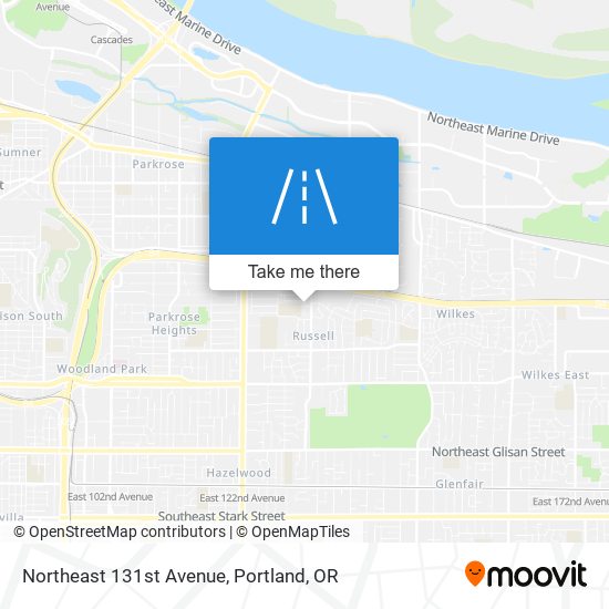 Northeast 131st Avenue map