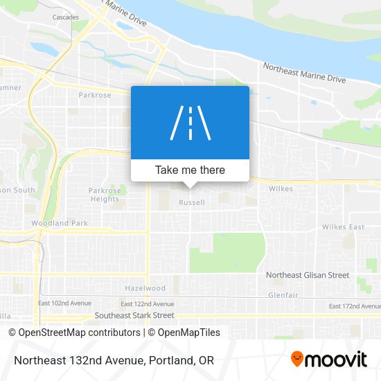 Mapa de Northeast 132nd Avenue