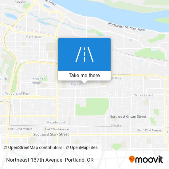 Northeast 137th Avenue map