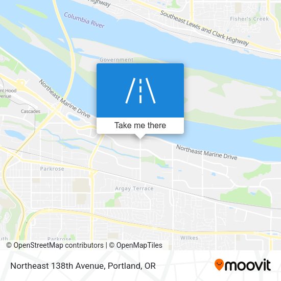 Northeast 138th Avenue map
