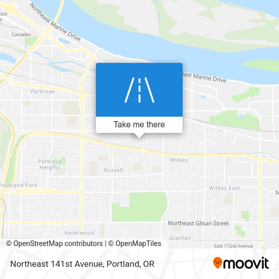 Mapa de Northeast 141st Avenue