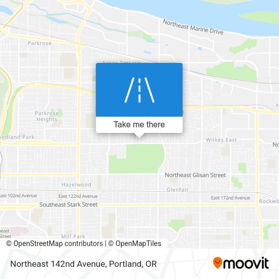 Mapa de Northeast 142nd Avenue