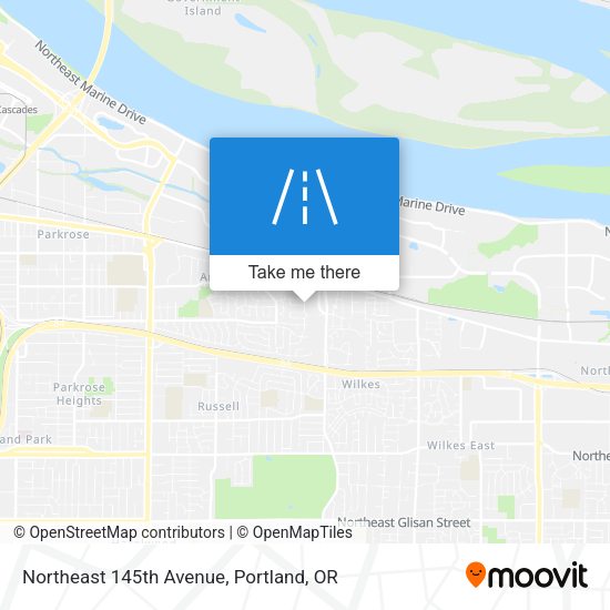 Northeast 145th Avenue map