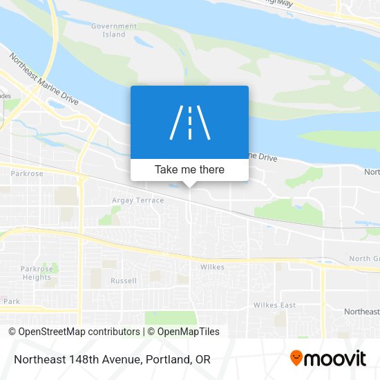 Mapa de Northeast 148th Avenue