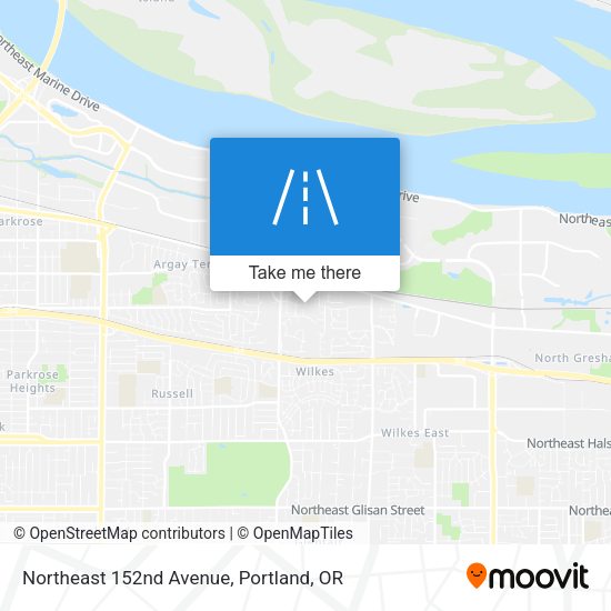 Northeast 152nd Avenue map