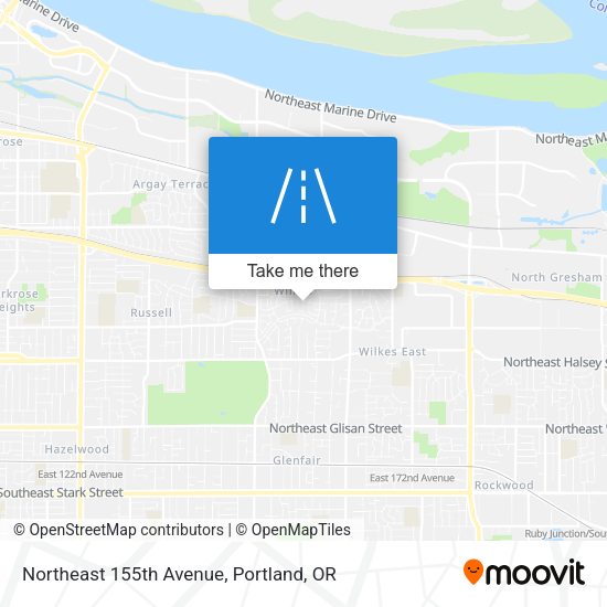 Mapa de Northeast 155th Avenue