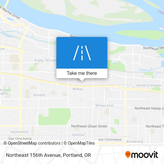 Mapa de Northeast 156th Avenue