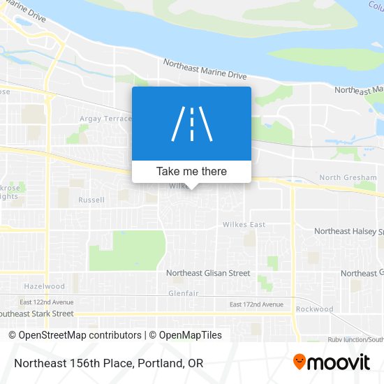 Mapa de Northeast 156th Place