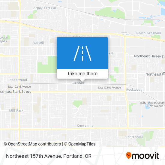 Mapa de Northeast 157th Avenue