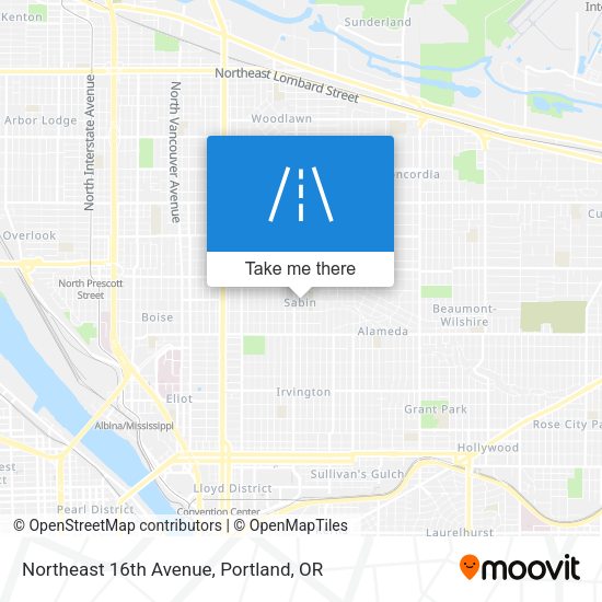Mapa de Northeast 16th Avenue