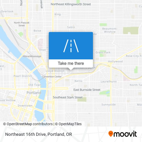 Northeast 16th Drive map