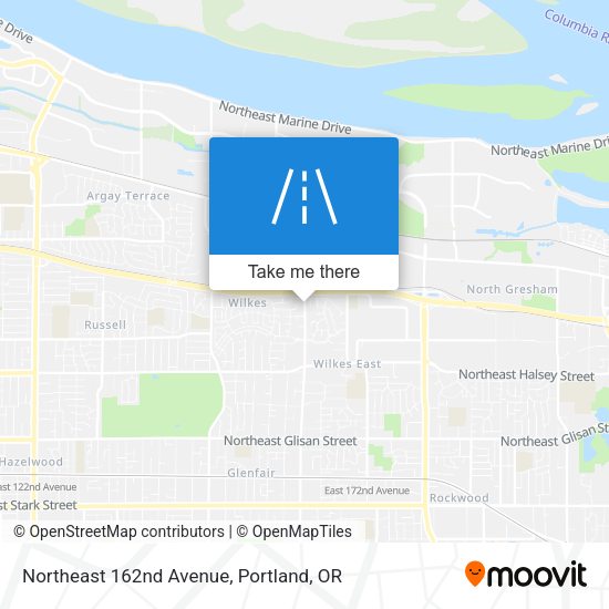 Northeast 162nd Avenue map