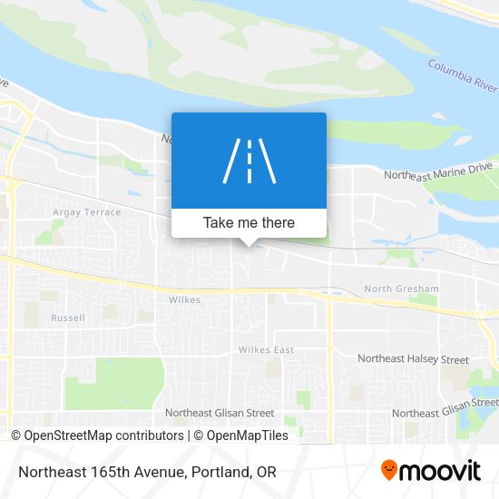 Mapa de Northeast 165th Avenue