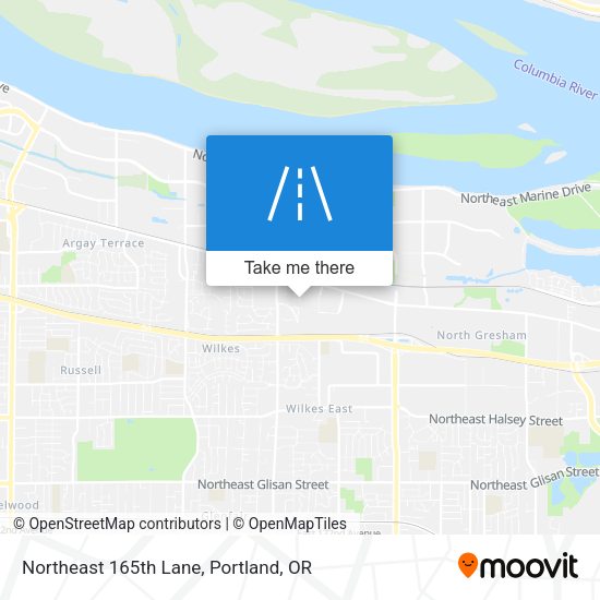 Northeast 165th Lane map