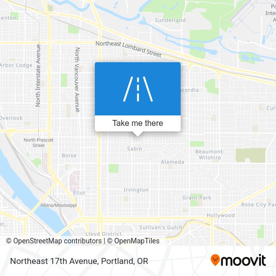 Northeast 17th Avenue map