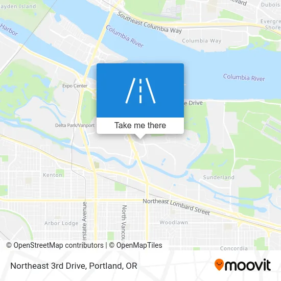Northeast 3rd Drive map