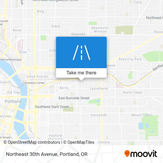 Northeast 30th Avenue map