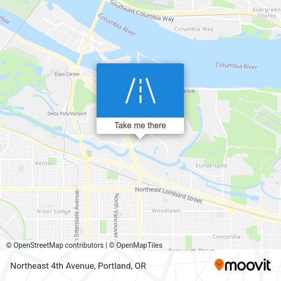 Mapa de Northeast 4th Avenue