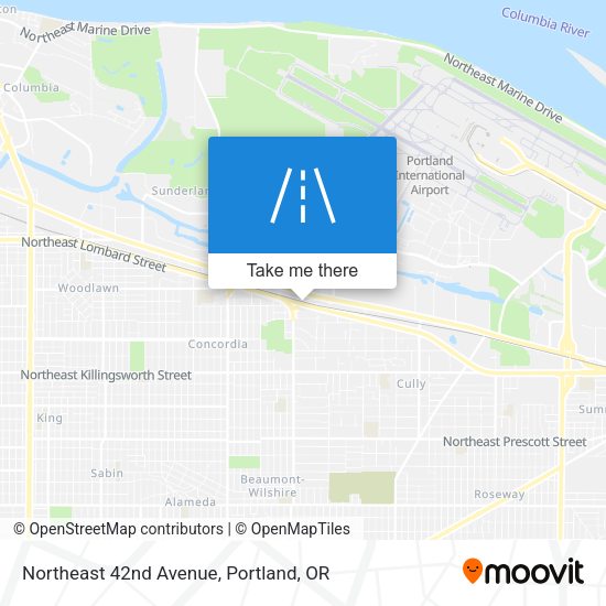 Mapa de Northeast 42nd Avenue