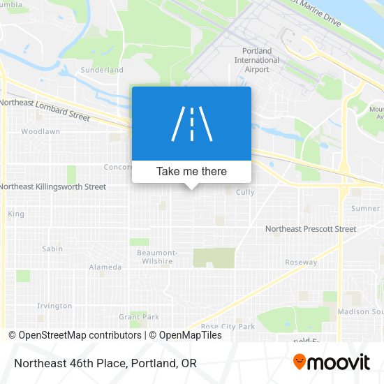 Mapa de Northeast 46th Place
