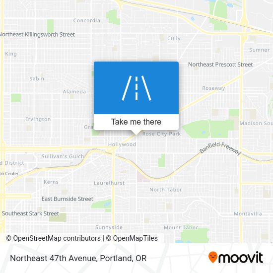 Northeast 47th Avenue map