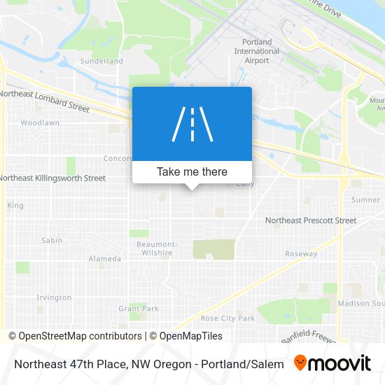 Mapa de Northeast 47th Place