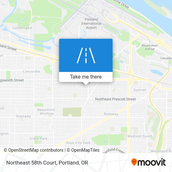 Mapa de Northeast 58th Court