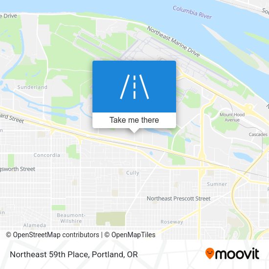 Mapa de Northeast 59th Place