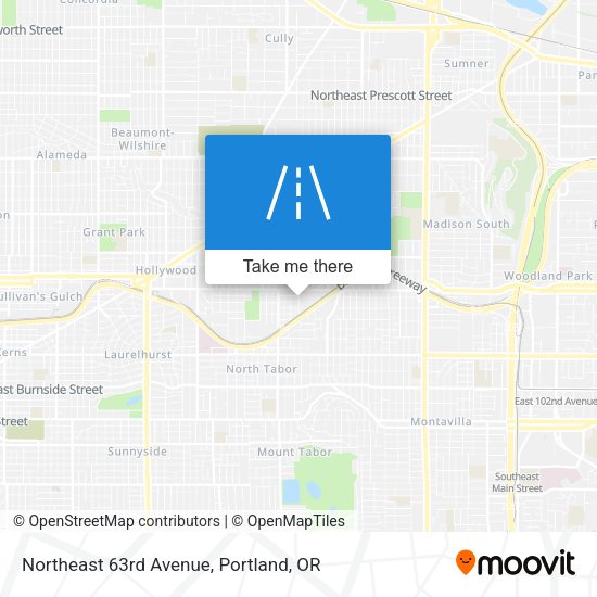 Northeast 63rd Avenue map