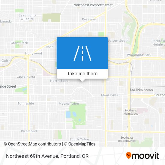 Northeast 69th Avenue map