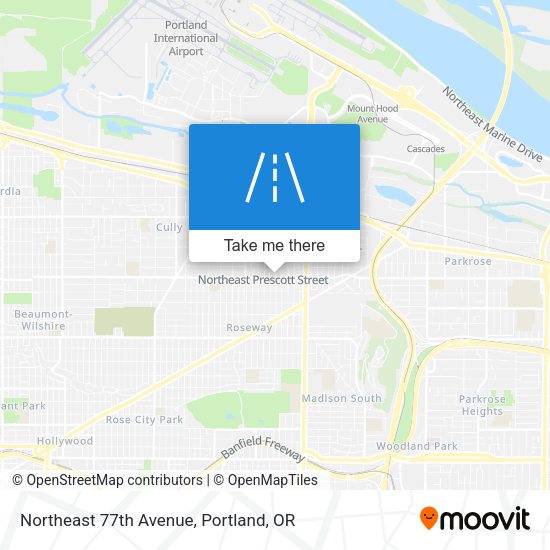 Northeast 77th Avenue map