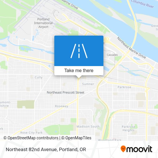 Mapa de Northeast 82nd Avenue