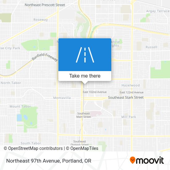 Northeast 97th Avenue map