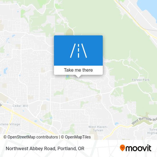Northwest Abbey Road map
