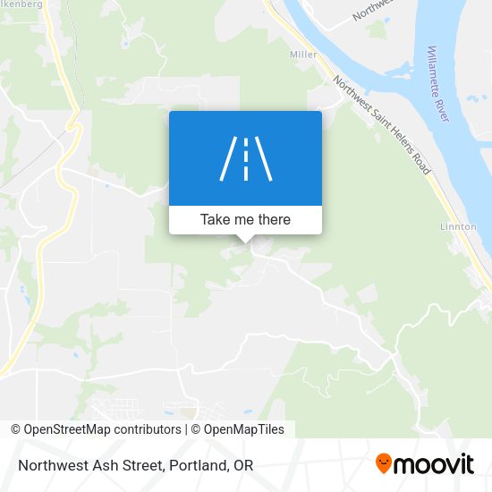Mapa de Northwest Ash Street
