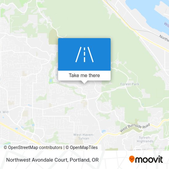 Northwest Avondale Court map