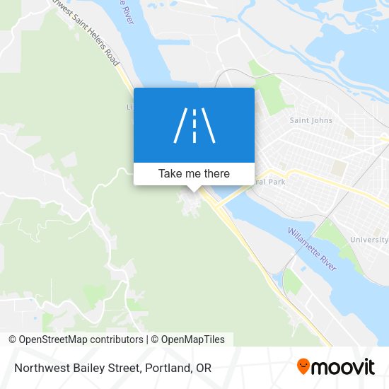 Northwest Bailey Street map