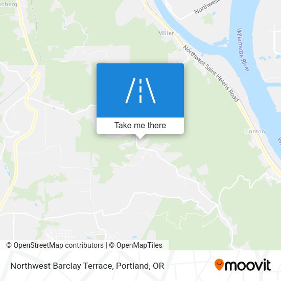 Northwest Barclay Terrace map