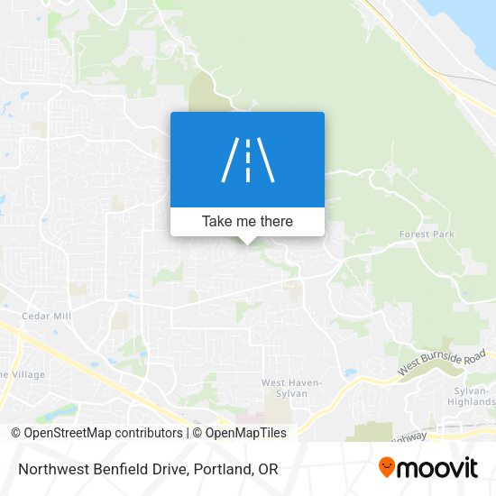 Northwest Benfield Drive map
