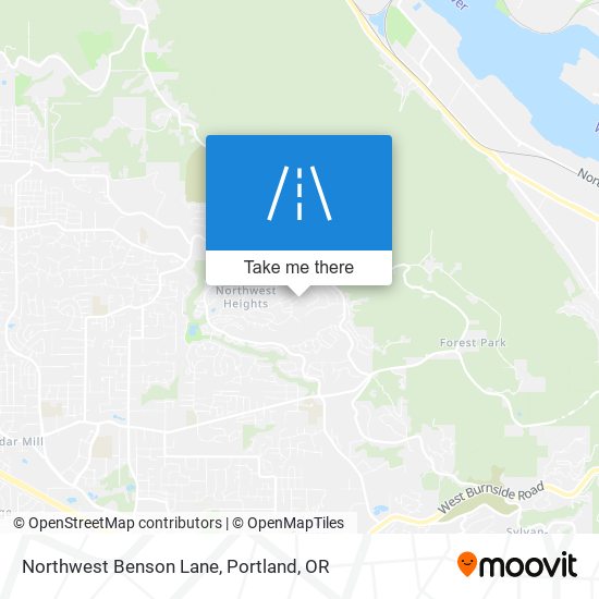 Mapa de Northwest Benson Lane