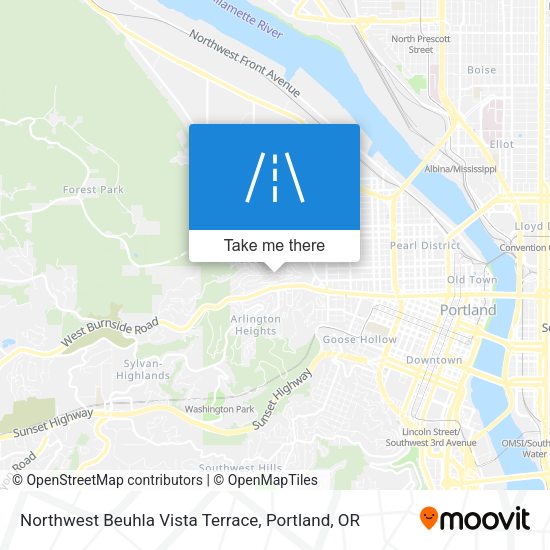Northwest Beuhla Vista Terrace map